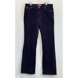 Vintage Chaps‎ Denim Women's Size 10 Dark Purple Corduroy Mid Rise Bootcut Pants